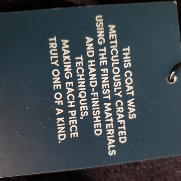 Brand New Men's Navy Button Down Cole Haan Coat - Picture 5 of 6